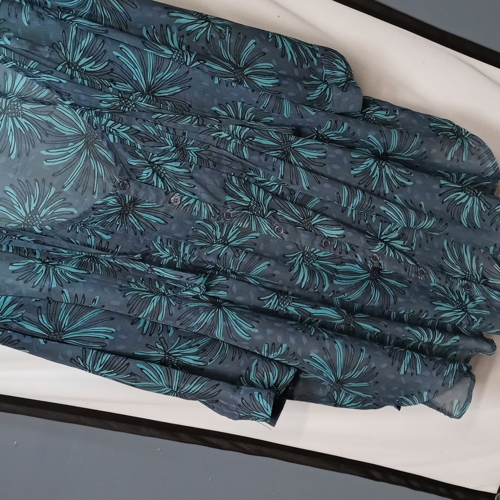 Turquoise Translucent Top - image 3